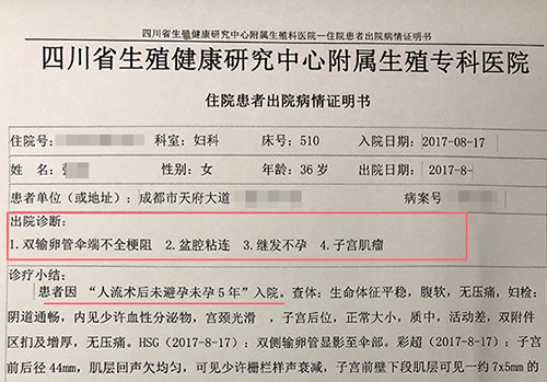 成都治疗输卵管堵塞的专业医院