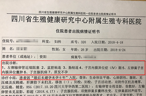 成都治疗子宫内膜异位症的医院